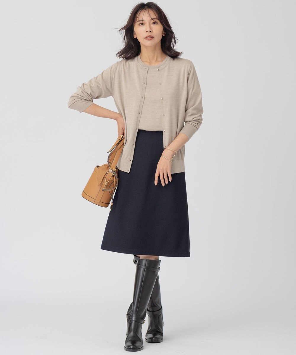 23区 【アンサンブル対応】サステナブルウール カーディガン 