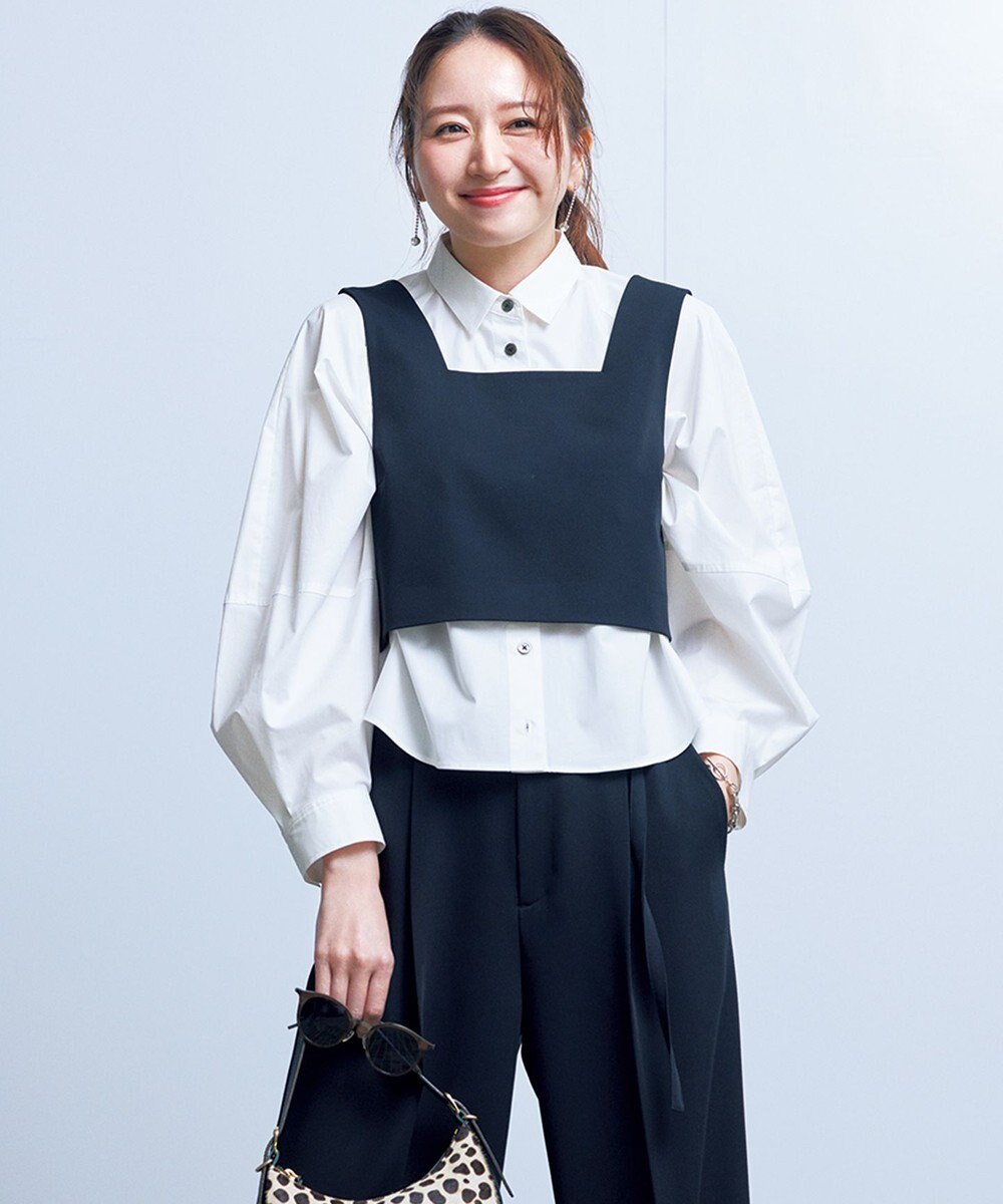 UNFILO コットンブロード フォルムシャツ 