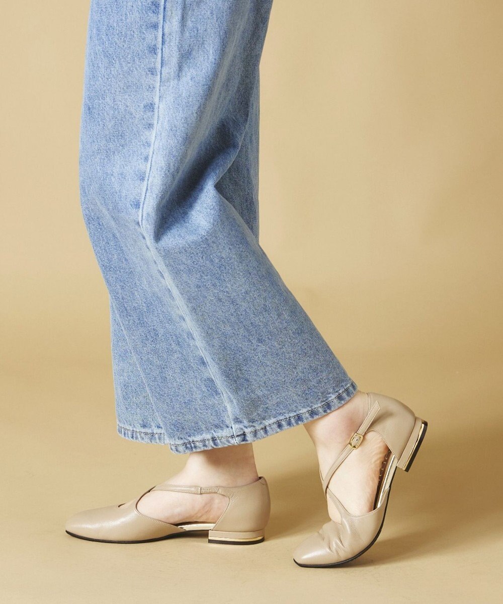 Dominic3 クロスストラップ セパレートパンプス 