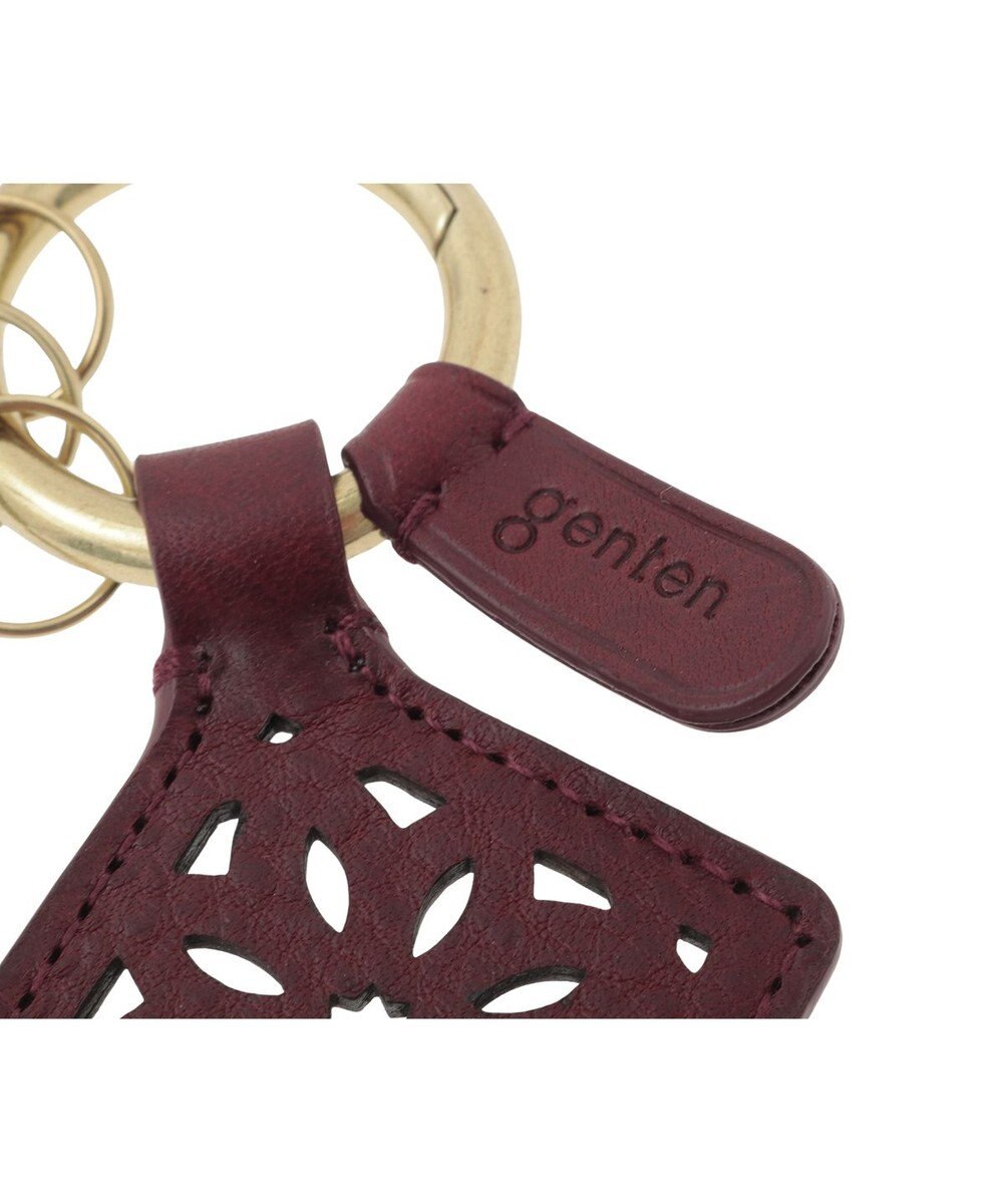 genten アーガイルカットワーク キーリング 