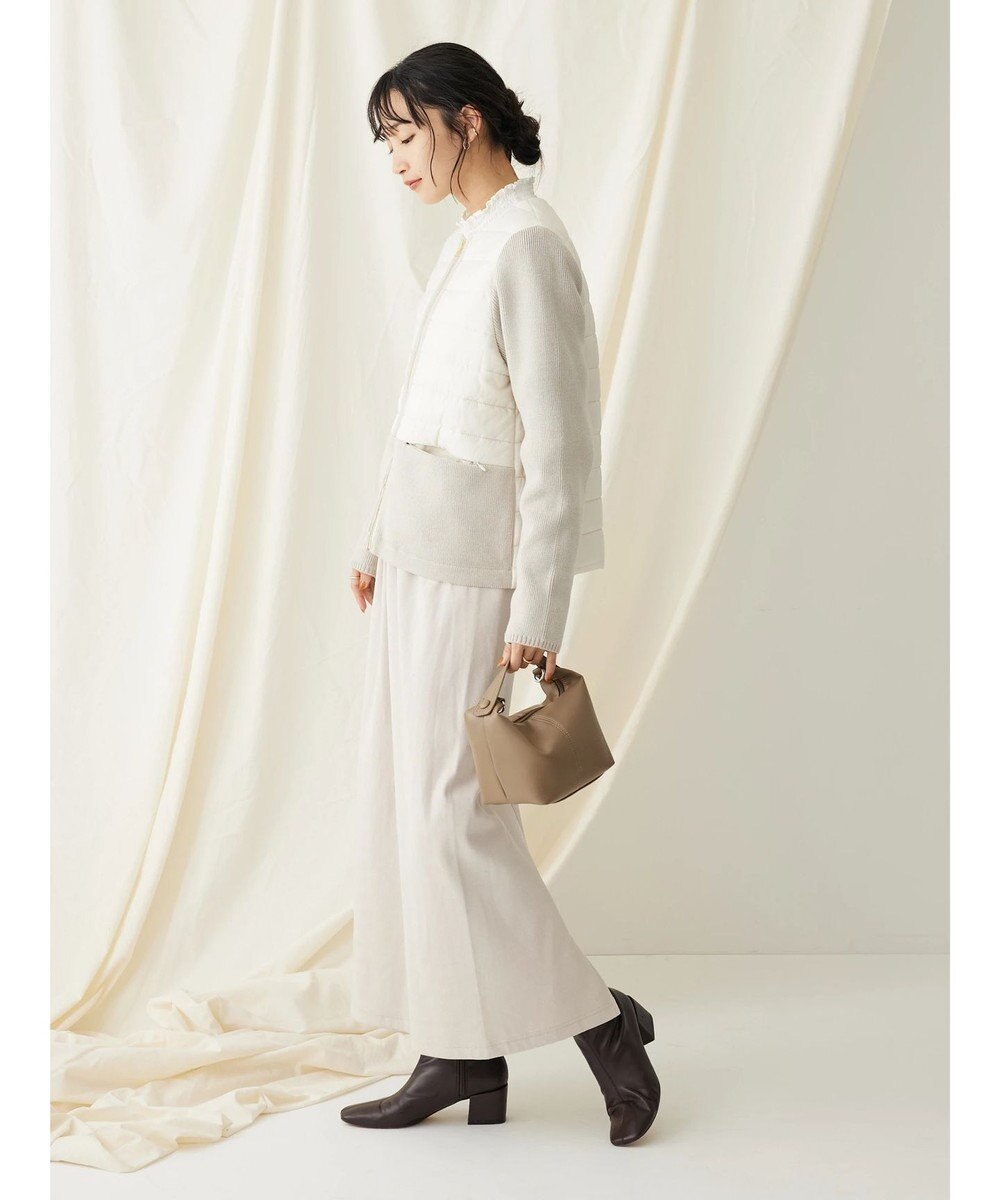 CRAFT STANDARD BOUTIQUE 中綿×ニット切替ジャケット 