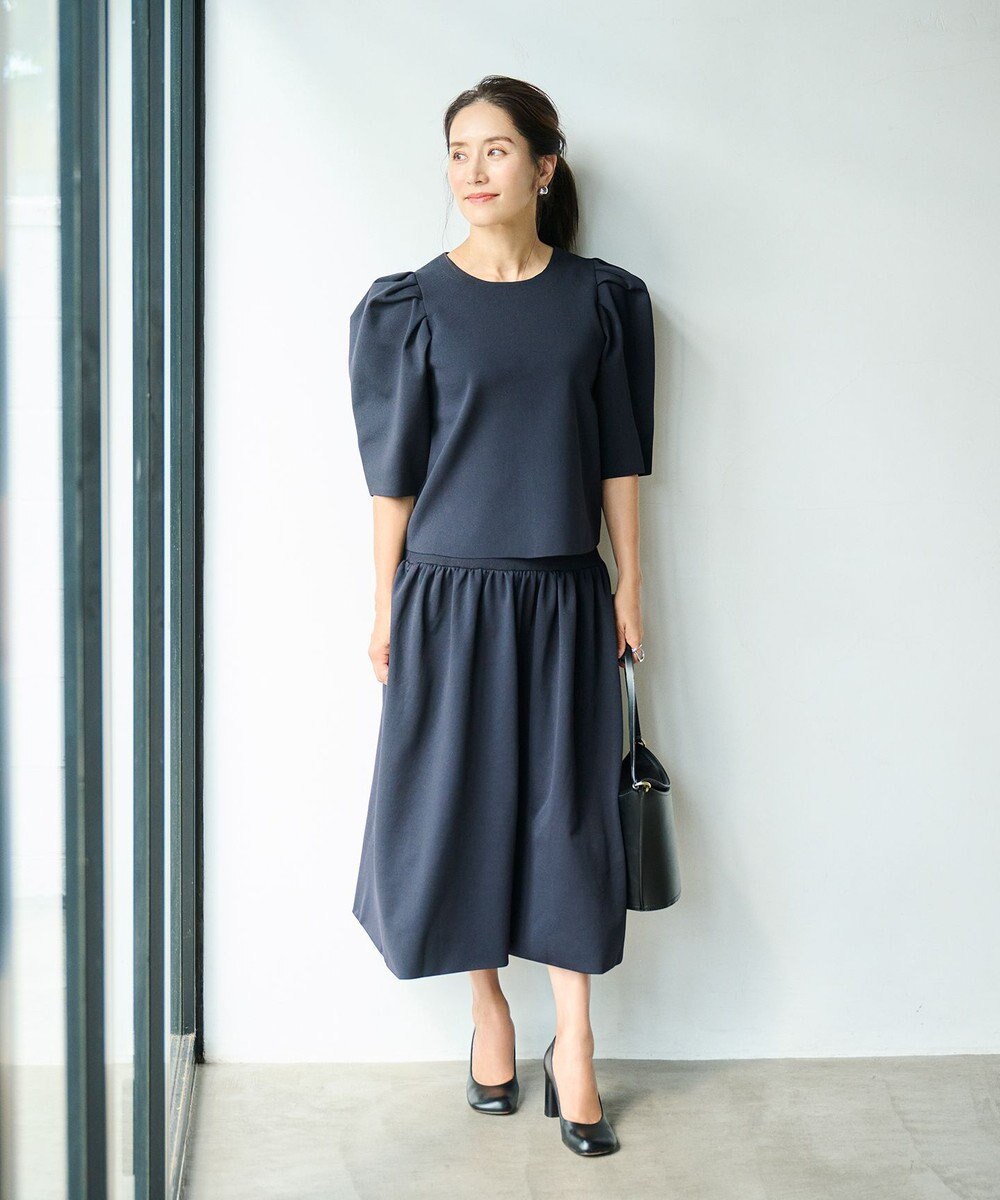 #Newans 【セレモニーにも】パフスリーブニット 