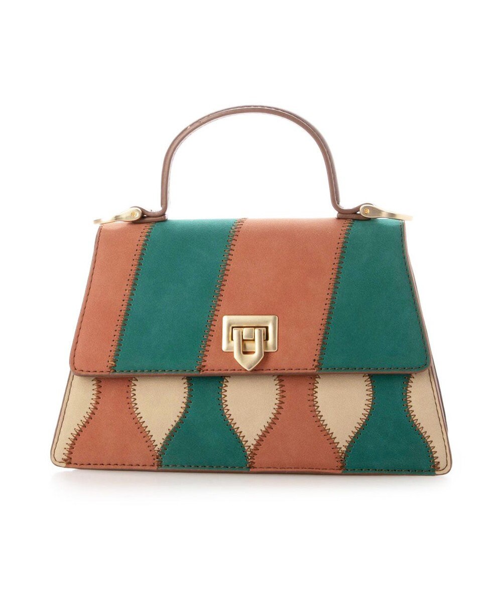 UNBILLION カシュカシュ cachecache / スエード調切り替えハンドバッグ 