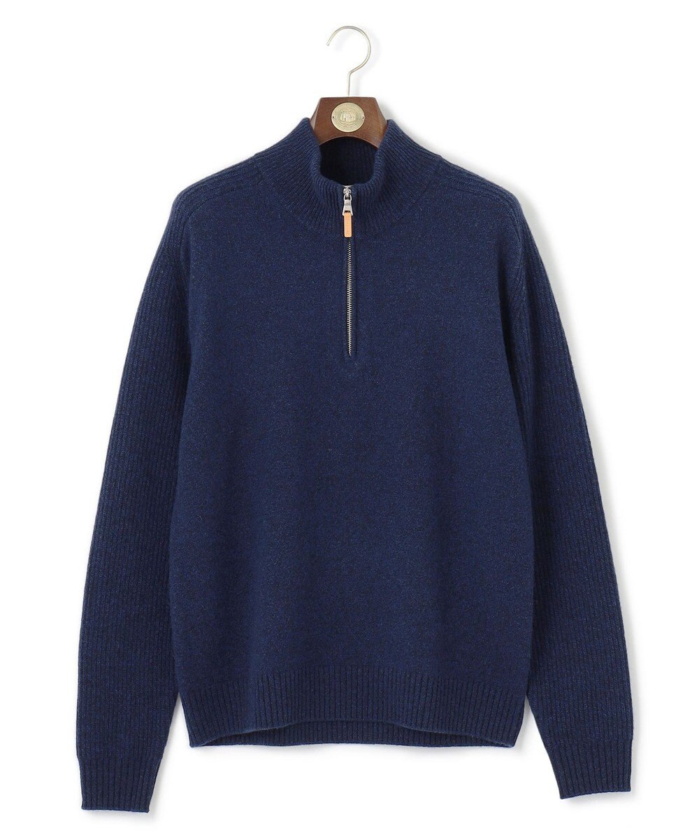 J.PRESS MEN 【KING SIZE】【Cash Lamb’s Wool】ハーフジップニット 