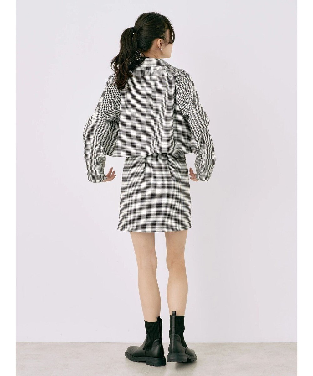 earth music&ecology チェックショートジャケット 