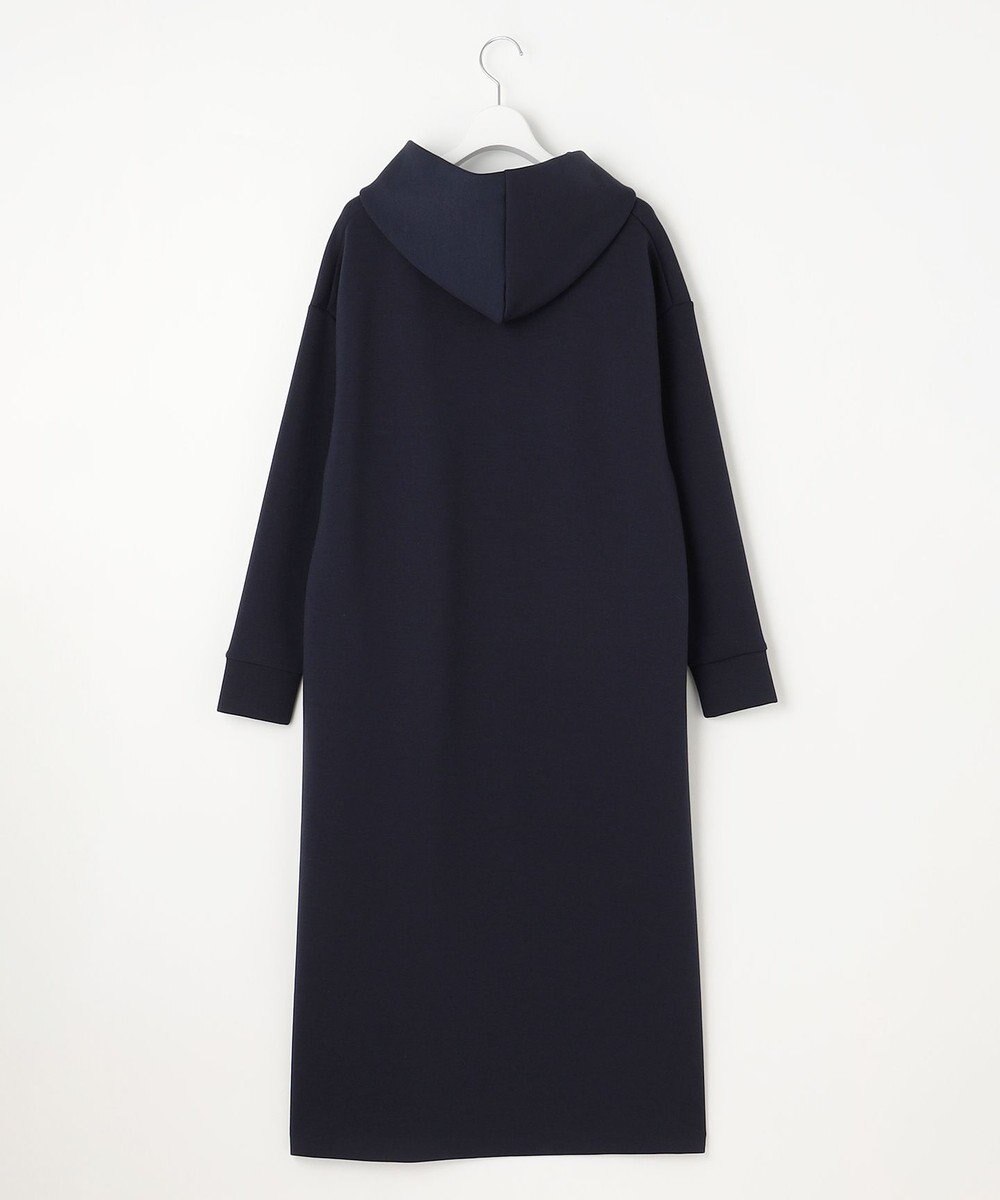 自由区 L 【WEB限定・洗える】マットストレッチダンボールフーディー ワンピース 