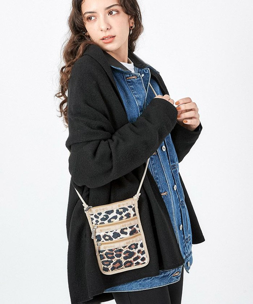 LeSportsac CROSSBODY PHONE BAG/フラクセンレオパード フラクセンレオパード