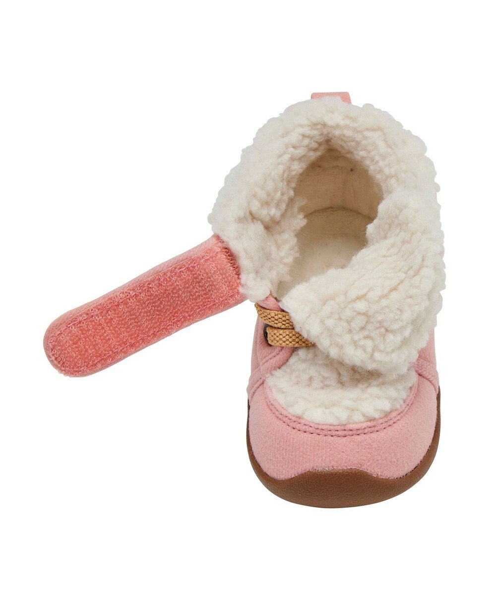 MIKI HOUSE HOT BISCUITS 【14-16cm】 かかと顔ドン あったかボア付き セカンドシューズ 