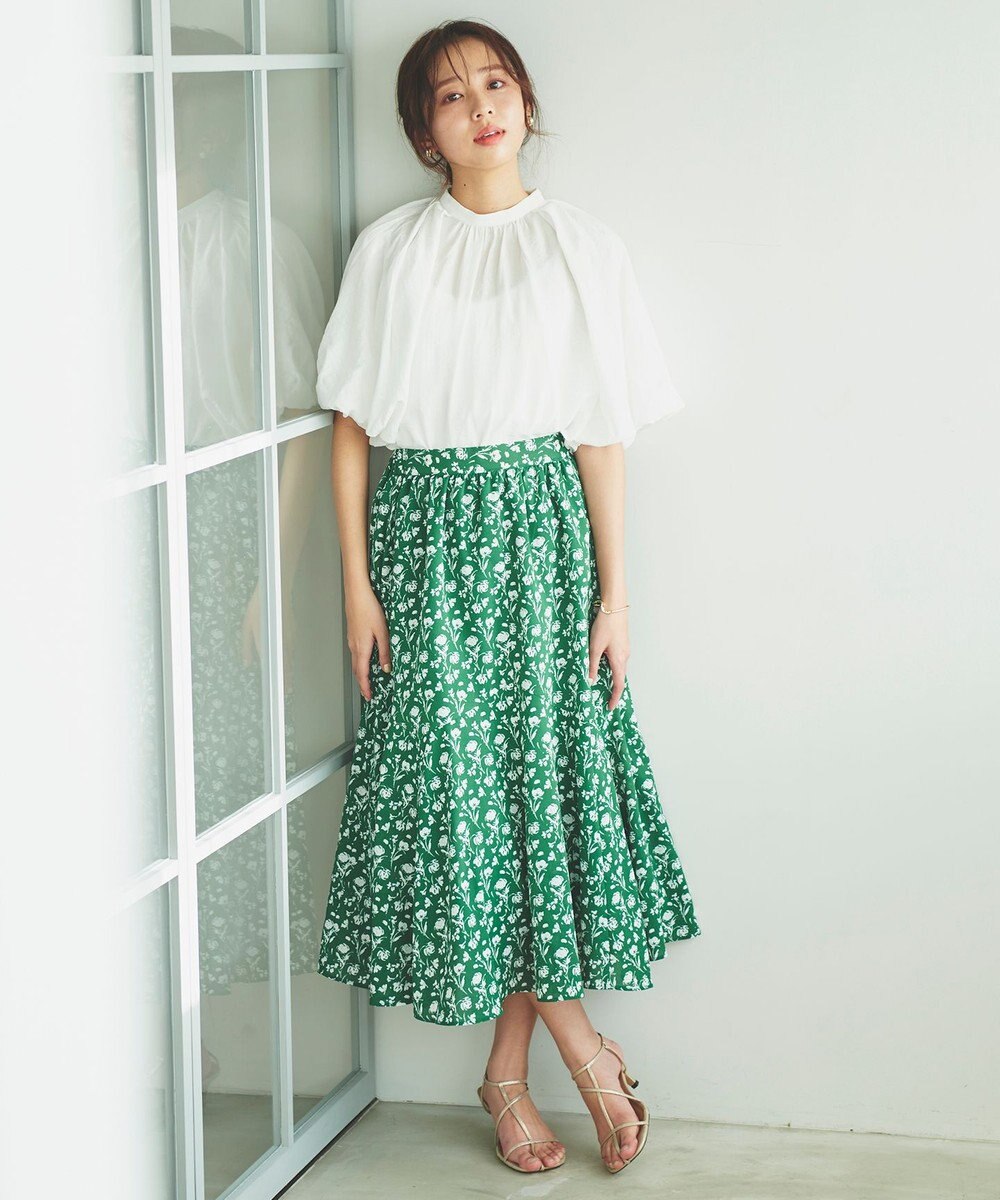 Feroux 【新色追加・洗える】バルーンスリーブ ブラウス 