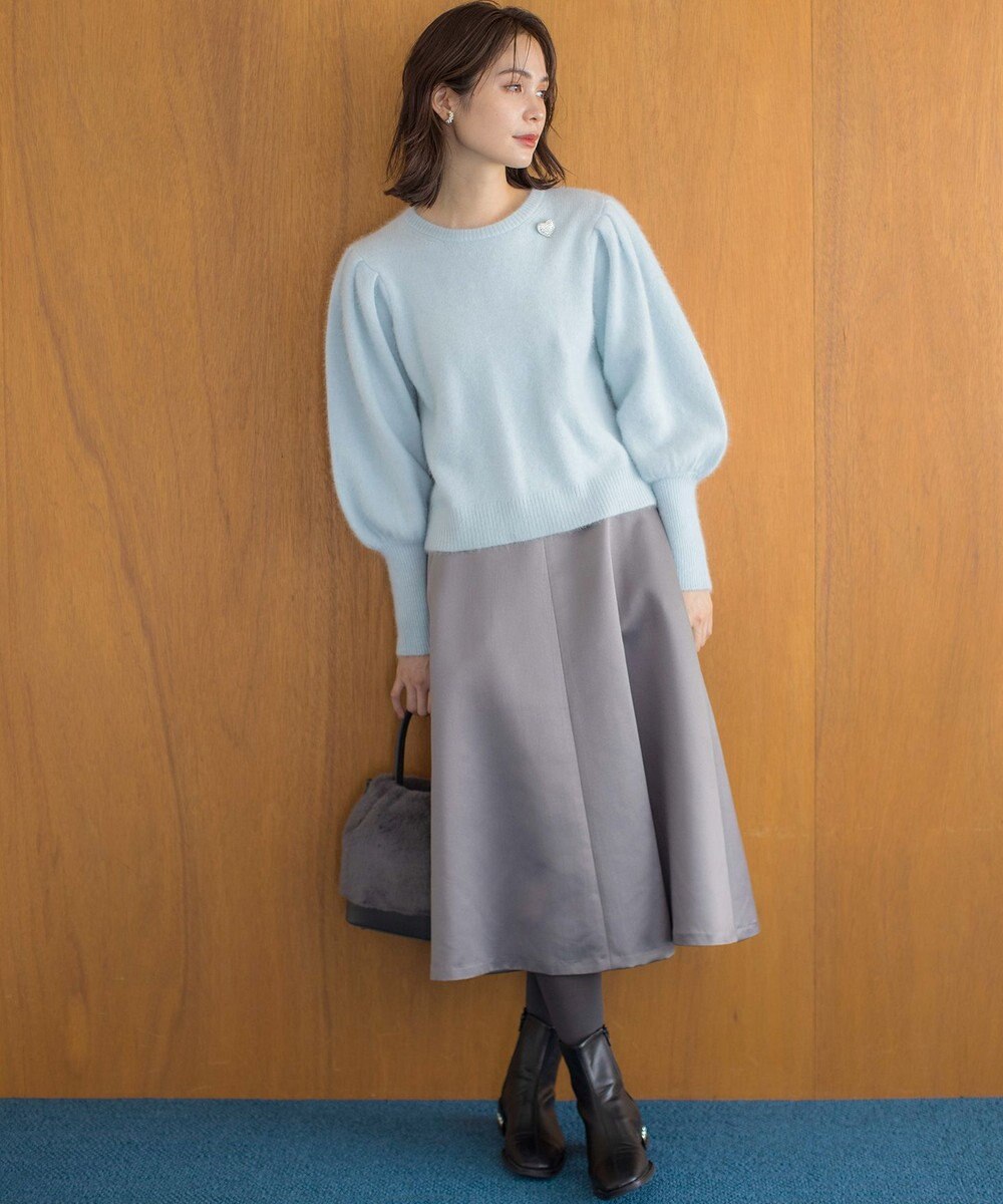 組曲 L マットサテンノーブルスカート 