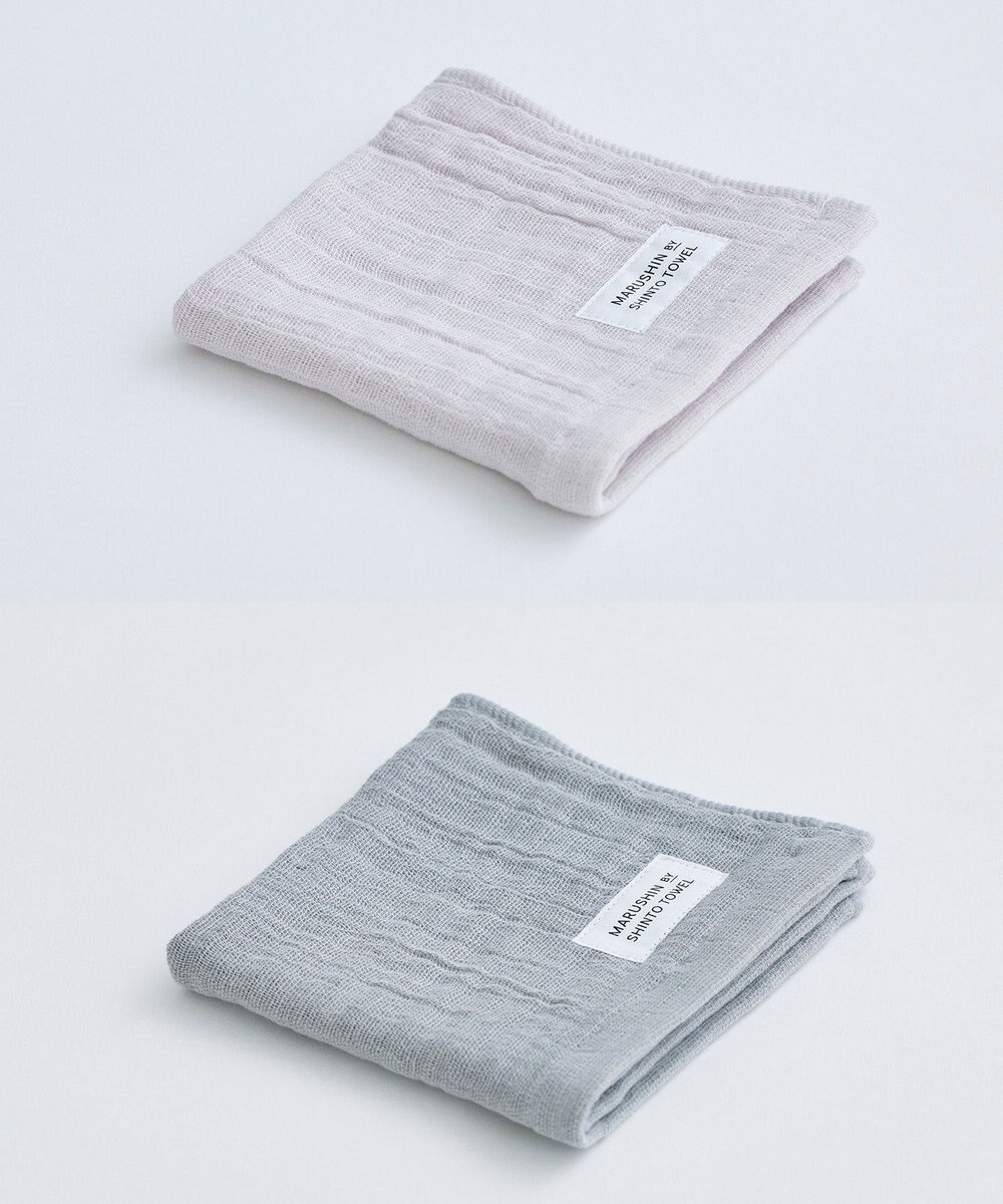 SHINTO TOWEL ランダムガーゼ ハンドタオル2枚セット 