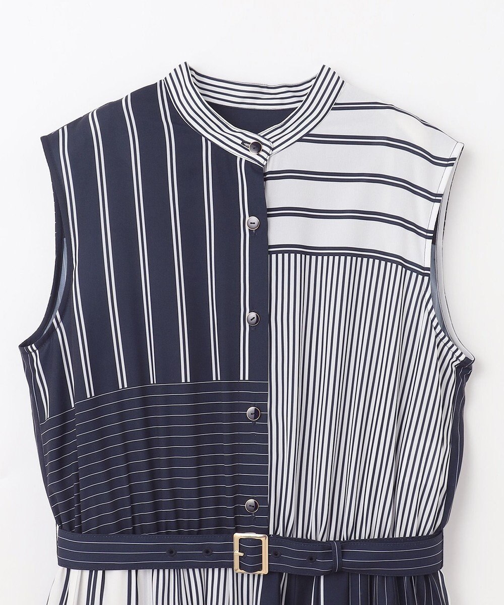 GRACE CONTINENTAL ストライププリントワンピース 