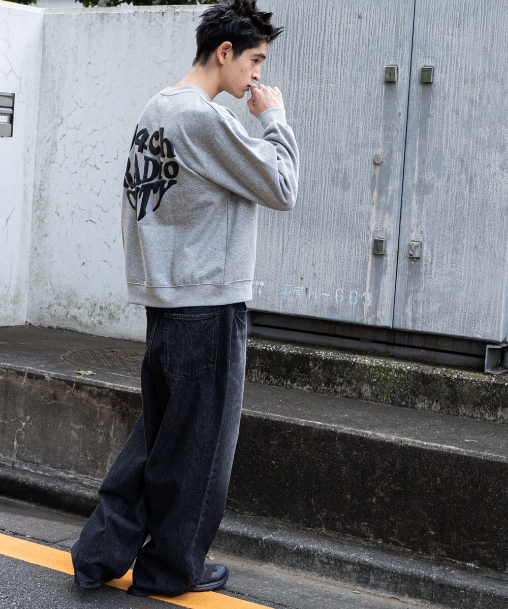 WEGO 【ユニセックス着用ITEM/裏起毛/SMLサイズ展開】リラックスフィットハートロゴプルオーバー 