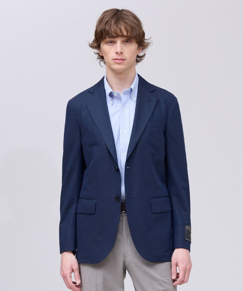 J.PRESS MEN 夏に嬉しい6つの高機能【J.PRESS-POOL WOOL】【セットアップ対応】ジャージーセットアップ ジャケット 