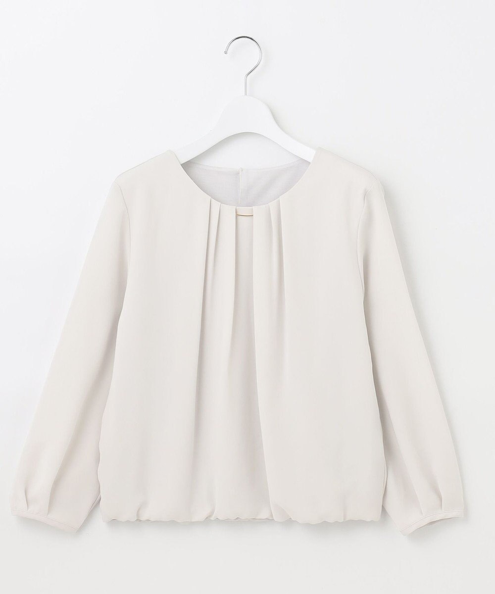 J.PRESS LADIES S ポリエステルツイル タックネック カットソー 