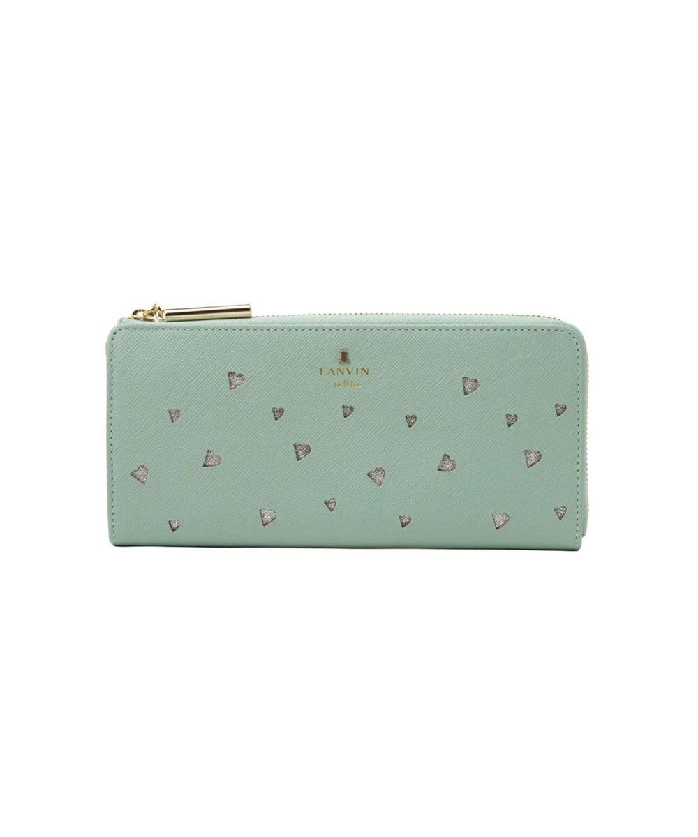 LANVIN en Bleu リュクサンブールハート Lファスナー長財布 