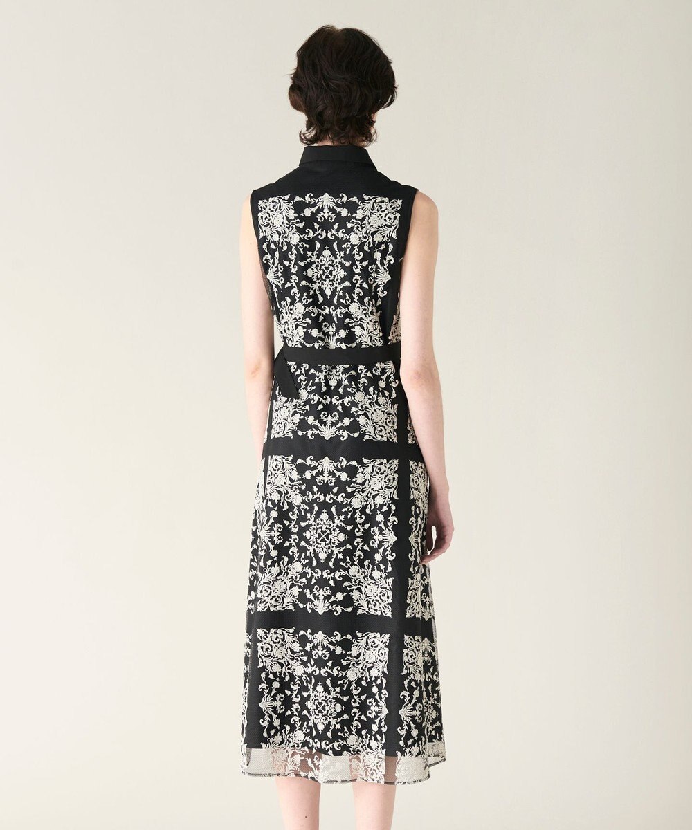 GRACE CONTINENTAL 刺繍フレアドレス 
