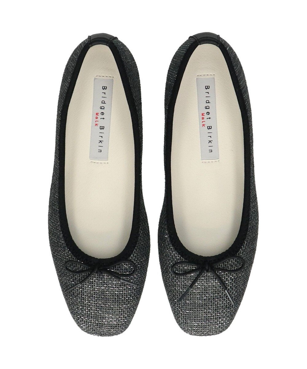 Bridget Birkin ＜3E＞【Bridget Birkin Walk】ラメパナマ調バレエパンプス 