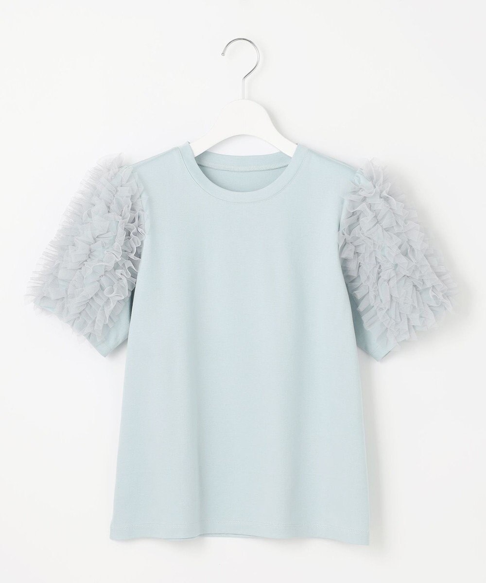 Feroux チュールスリーブ Tシャツ 