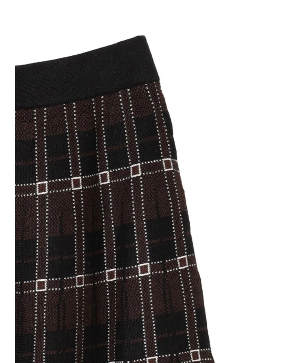 AMERICAN HOLIC ニットプリーツライクチェックスカート 