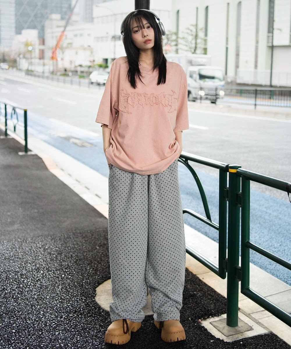 WEGO 【ユニセックス着用ITEM/MLサイズ展開】ブリーチダメージアップリケT（SS） 