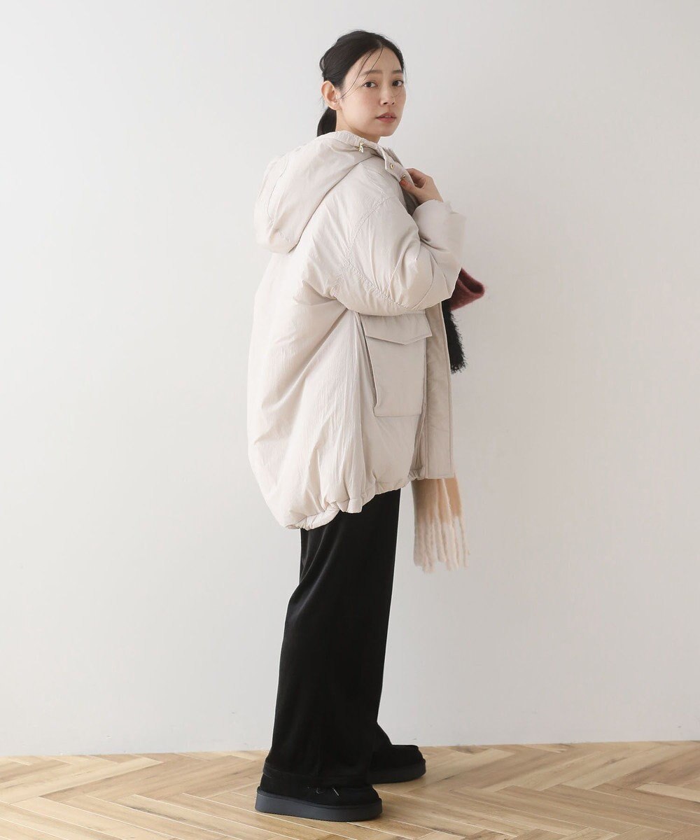 Green Parks フーディ中綿コート 