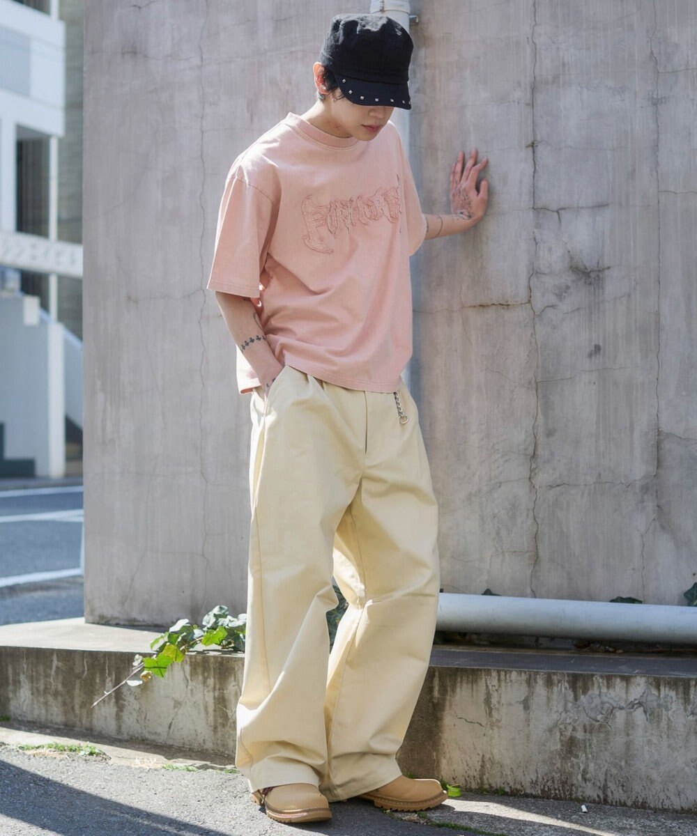 WEGO 【ユニセックス着用ITEM/MLサイズ展開】ブリーチダメージアップリケT（SS） 