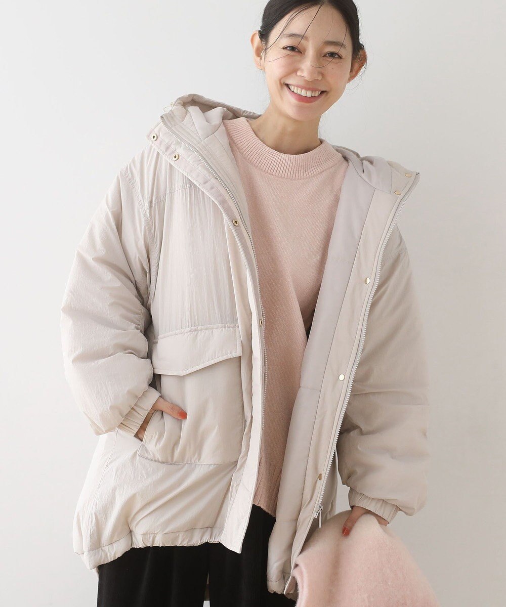 Green Parks フーディ中綿コート 