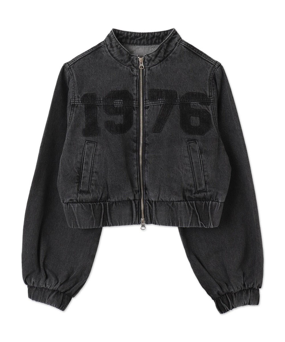WEGO デニムショートバイカーブルゾン 