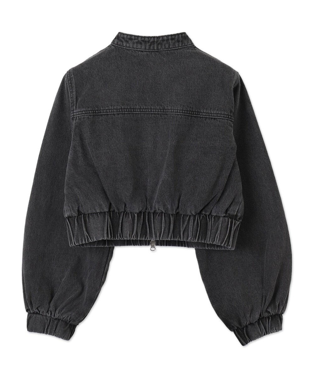 WEGO デニムショートバイカーブルゾン 