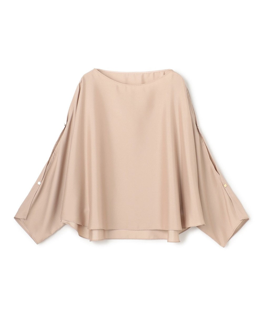 BEIGE， PERIDOT / 2WAYスリーブ ドレープブラウス 