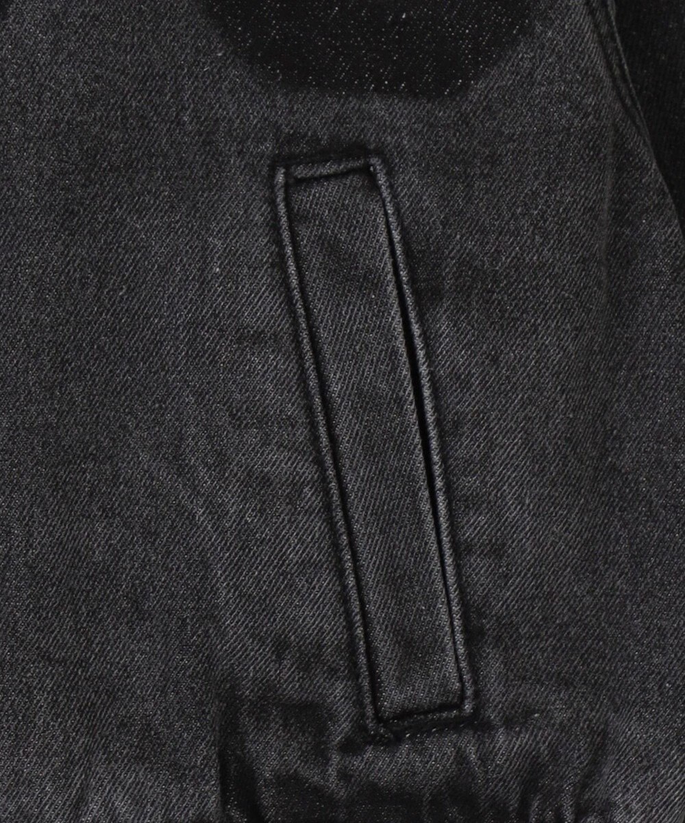 WEGO デニムショートバイカーブルゾン 