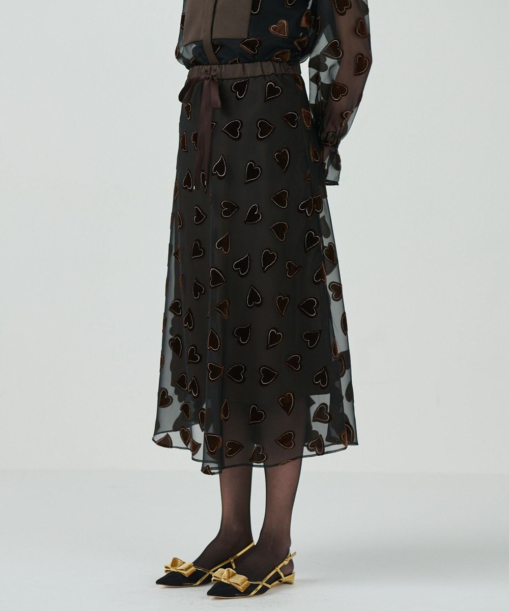 GRACE CONTINENTAL ハートオパールスカート 