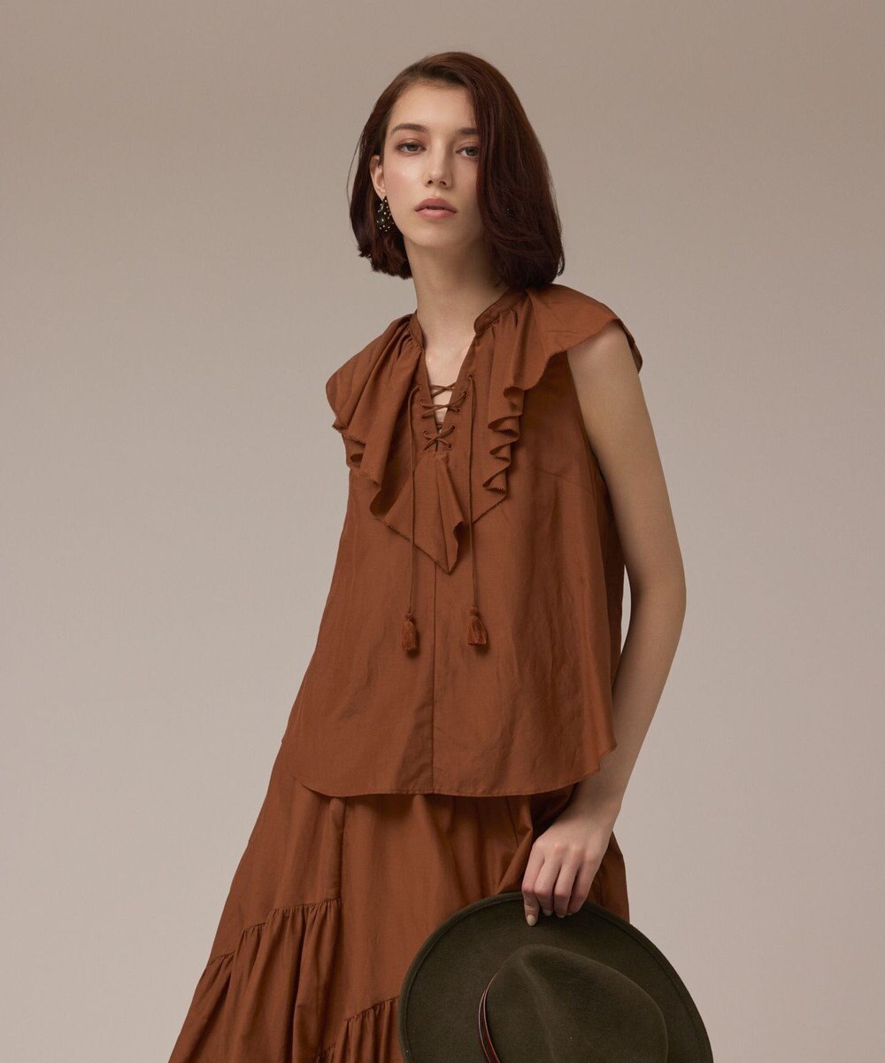 GRACE CONTINENTAL コットンシルクカフタントップ 