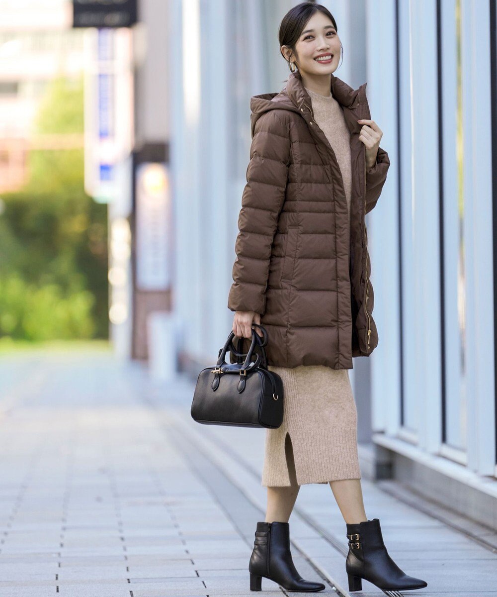 ANY SIS S 【2WAY】シルキータフタロング ダウン 