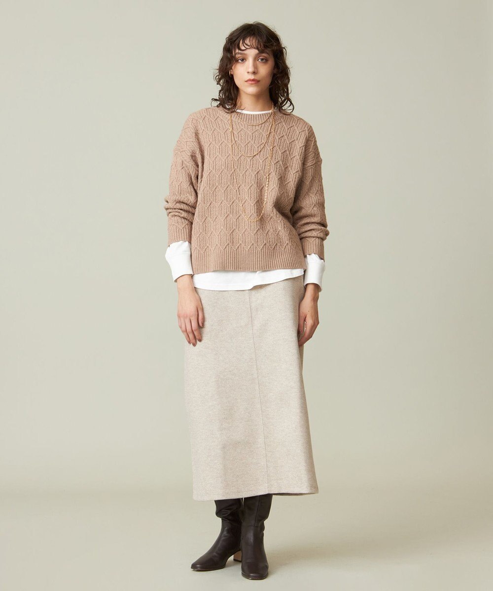 J.PRESS YORK STREET 【WOMEN】ショート ケーブルニット 