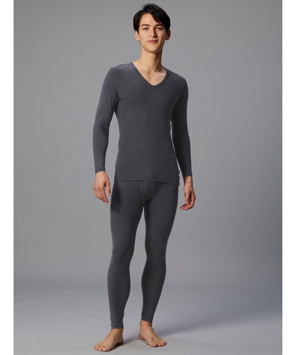 WACOAL MEN インナーボトム メンズ 発熱インナー【エクス（R）】 吸湿発熱繊維 保温性 消臭性（汗臭・加齢臭） ストレッチ素材 ズボン下 足首丈 前開き GS6221 /ブロス 