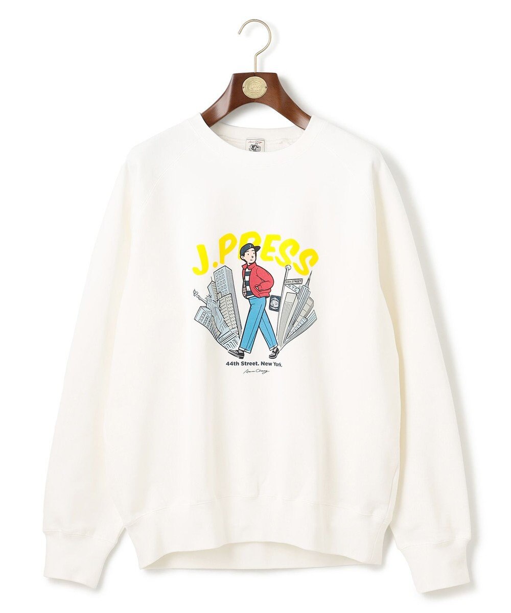 J.PRESS MEN 【AaronChang】【UNISEX】プリント スウエットシャツ 