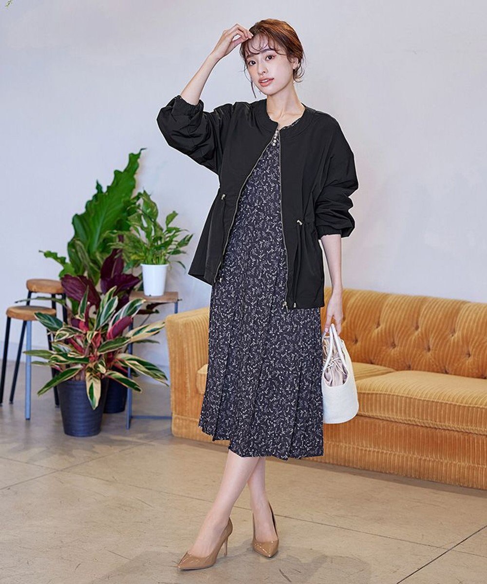 Tiaclasse 【新色追加・洗える】メモリーノーカラードロストブルゾン 