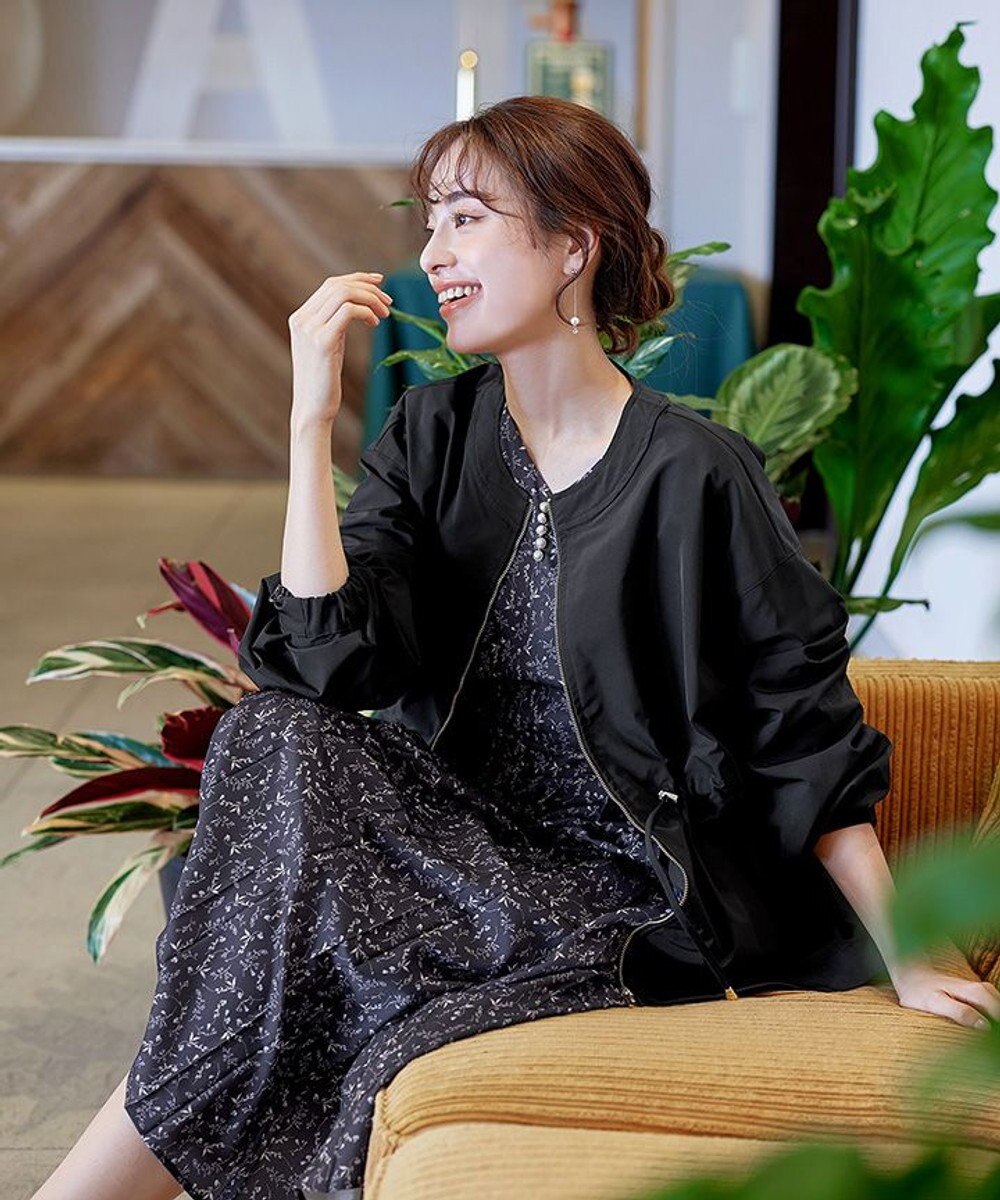 Tiaclasse 【新色追加・洗える】メモリーノーカラードロストブルゾン 