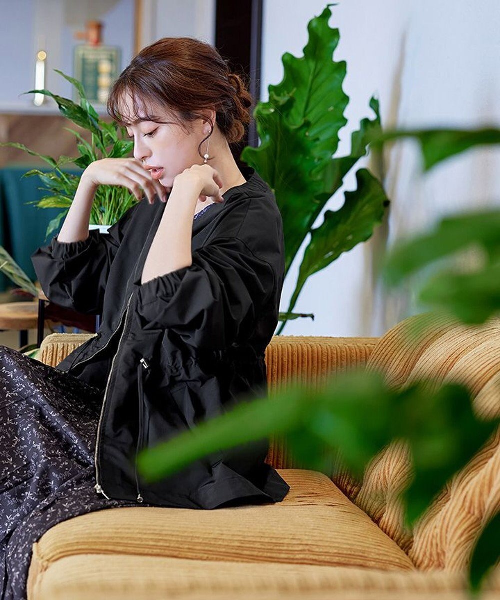 Tiaclasse 【新色追加・洗える】メモリーノーカラードロストブルゾン 