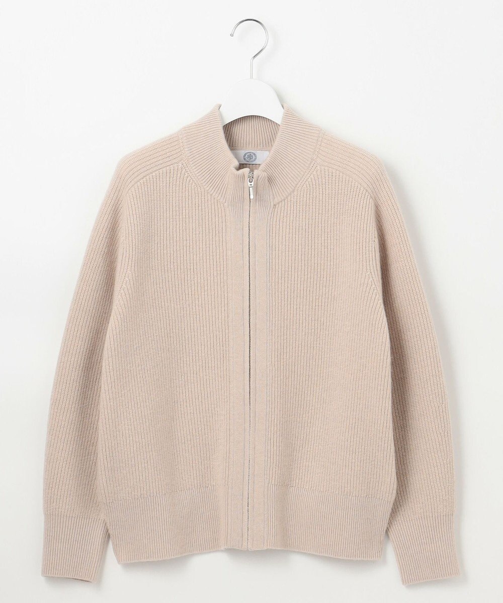 J.PRESS LADIES L 【洗える】CAT ジップアップブルゾン ニット 