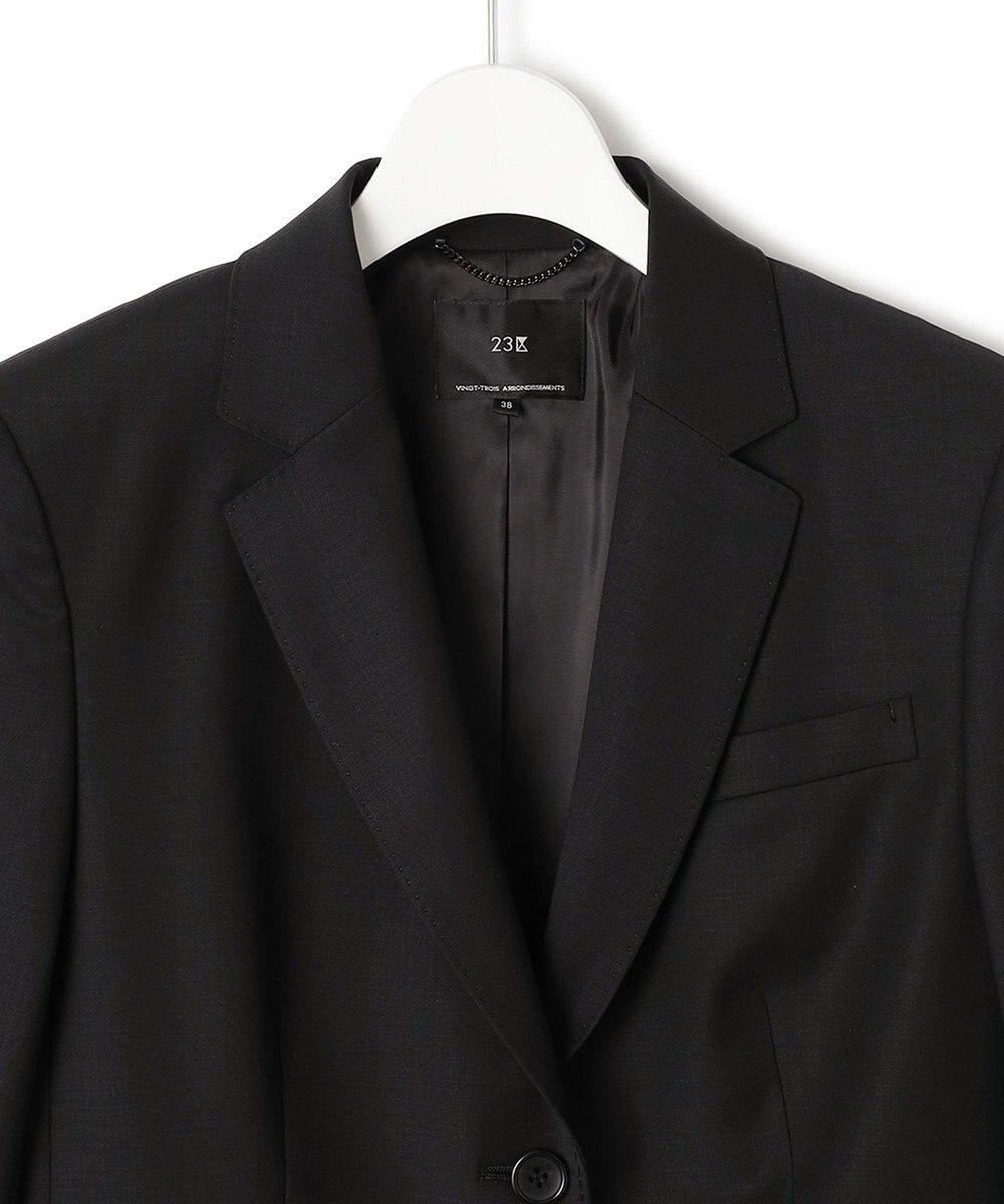 23区 【セットアップ対応】ラフィーネウール 二つ釦 ジャケット 