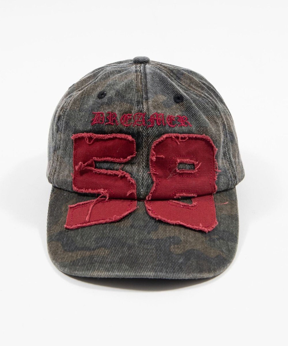 WEGO ナンバリングアップリケキャップ 