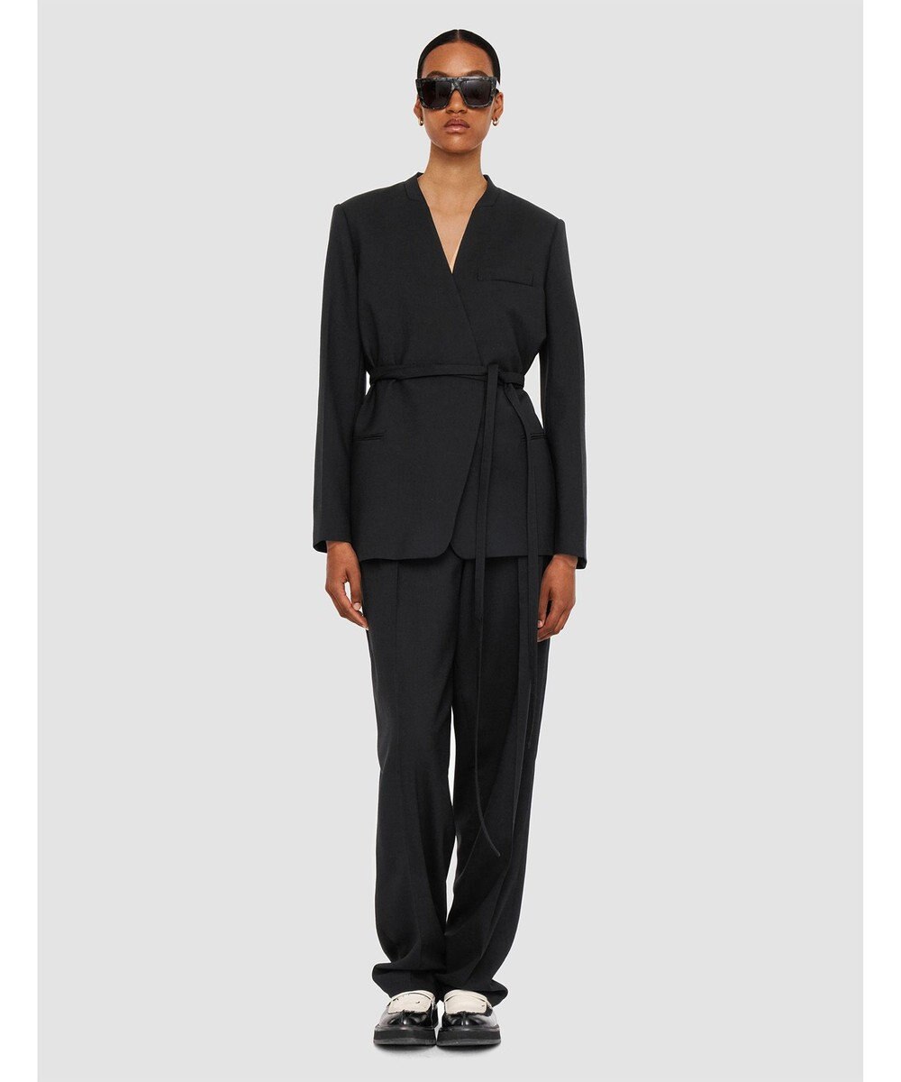 JOSEPH テーラリングクレープ　ノーカラージャケット 