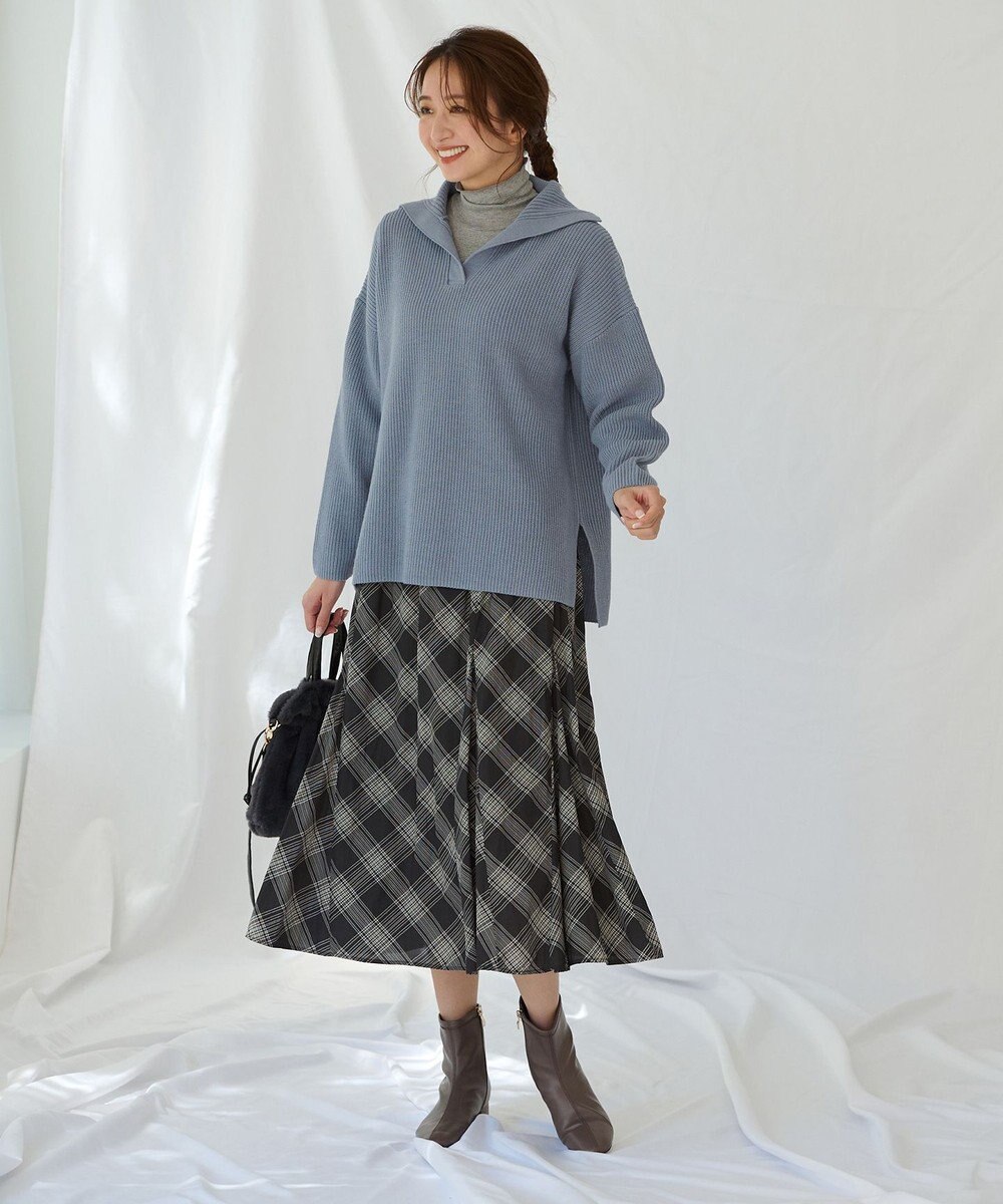 ANY L シアータートルネック 