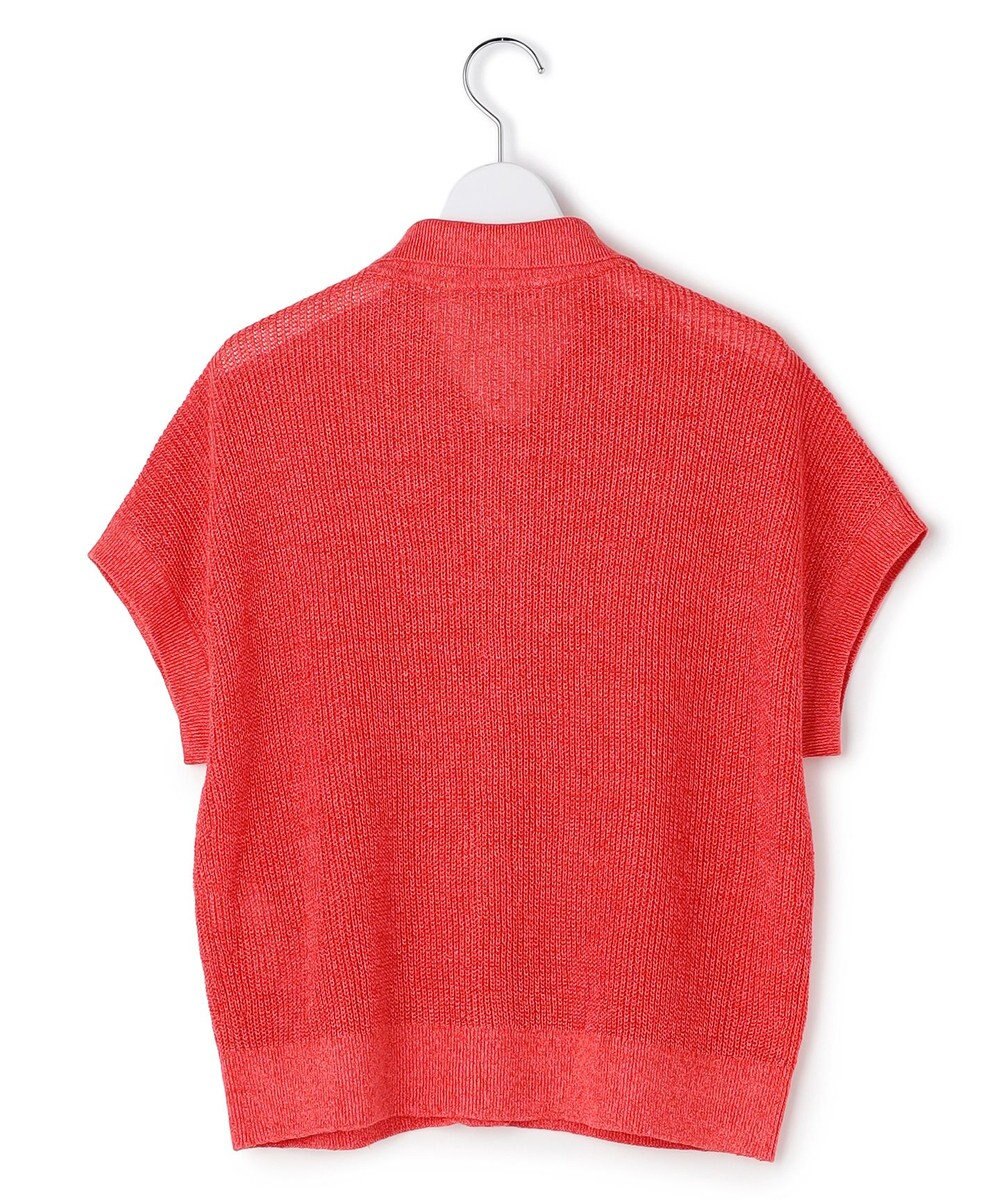 23区 【先行予約】ピュアリネン ハーフスリーブ ポロニット 