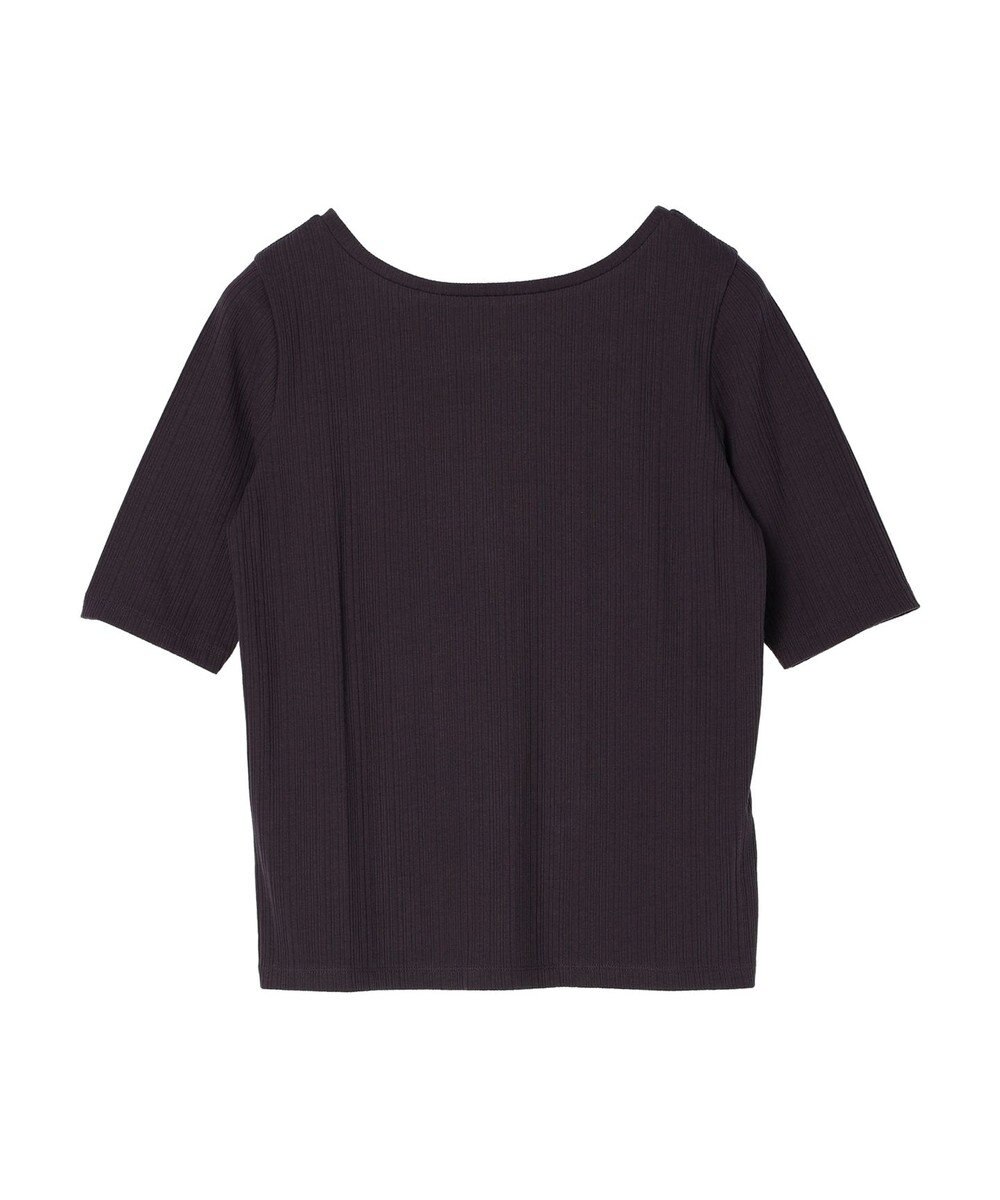 Green Parks 前後２ｗａｙリブ５分袖プルオーバー 