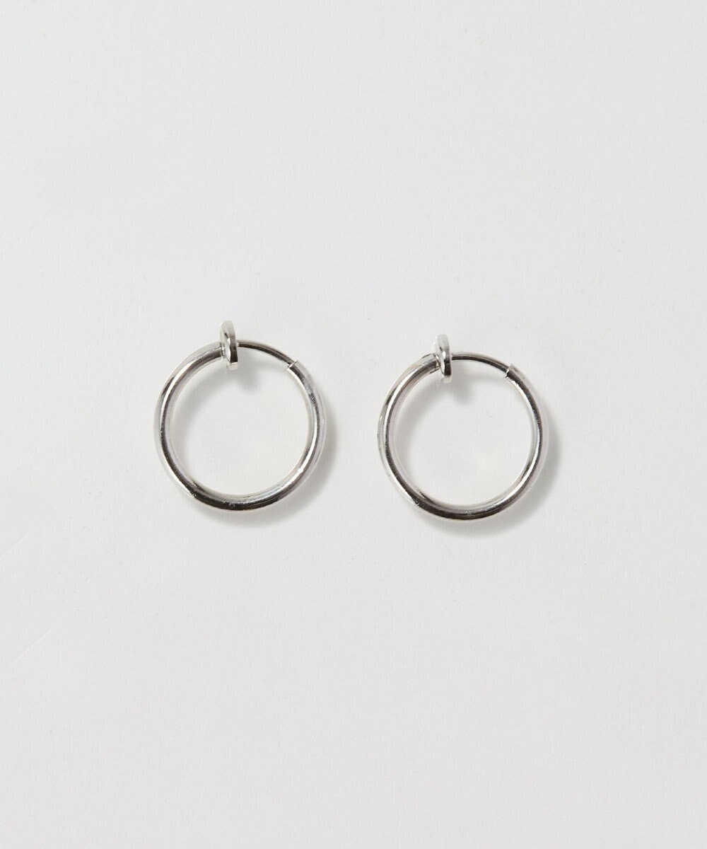 Phoebe 〈金属アレルギー対応〉バランスパールフープイヤリング　シルバー/ステンレス/大ぶり/存在感◎/主役級 