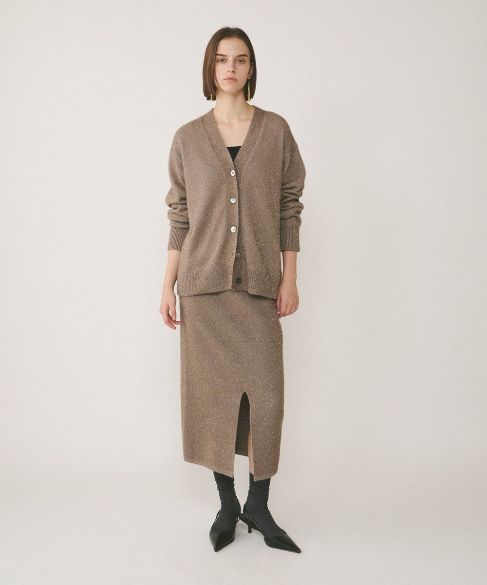 GRACE CONTINENTAL フィルムヤーンニットスカート 